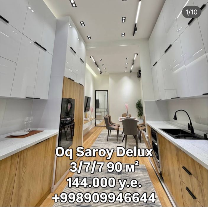 Продается Oq Saroy 3ком новый ремонт/мебель/тнхника Паркентский