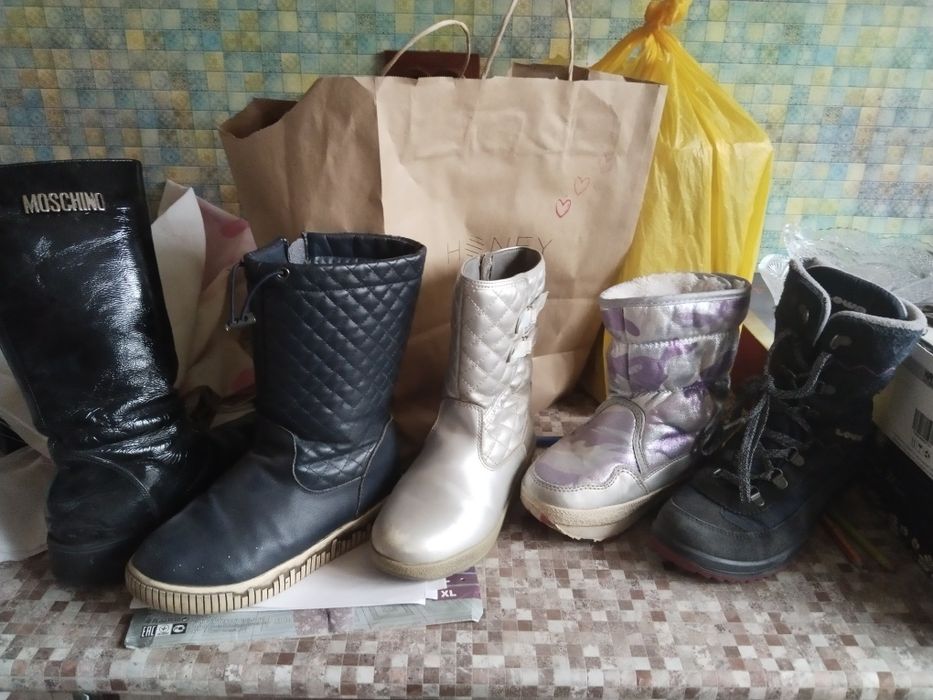 Детская обувь осень зима р 28-34 бу