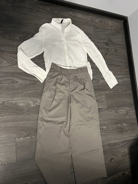 Панталон Н&М и бяла риза