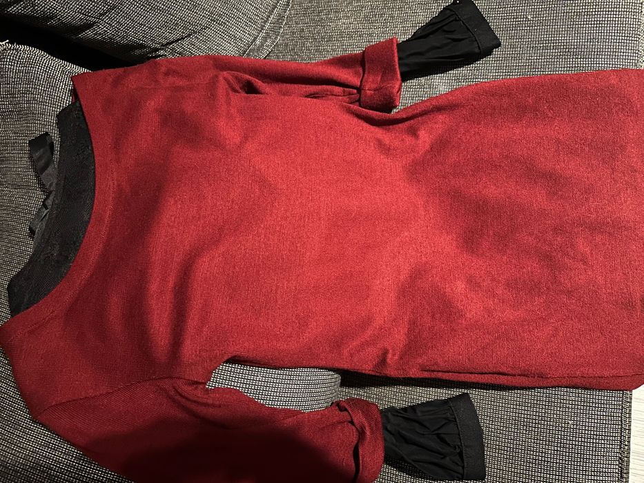 Зимна рокля с дантела