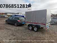 Remorca 750 Kg Dublu Ax Apicola Atv Moto Basculabila 260x135x150