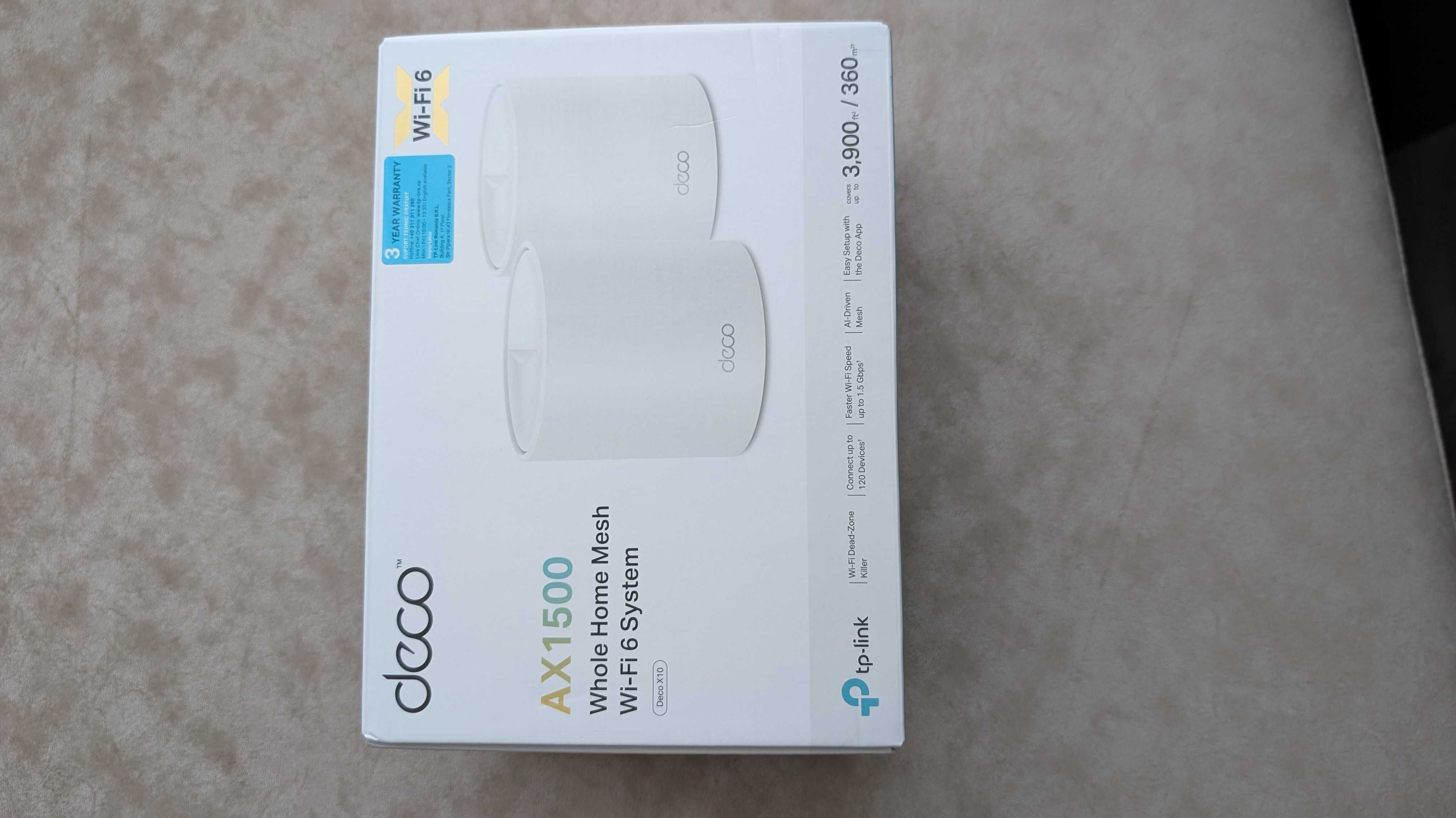 Sistem Mesh TP-Link Deco X10 (2-pack) Wi-Fi 6 Dual-Band Gigabit AX1500