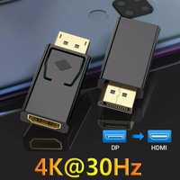 Переходник-Адаптер дисплей порт монитор HDMI-VGA ноутбук. DP-VGA