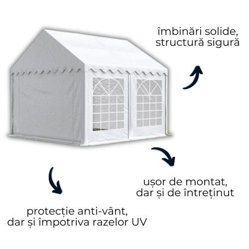 Cort evenimente 3x4 m Delta profesional - Livrare gratuita