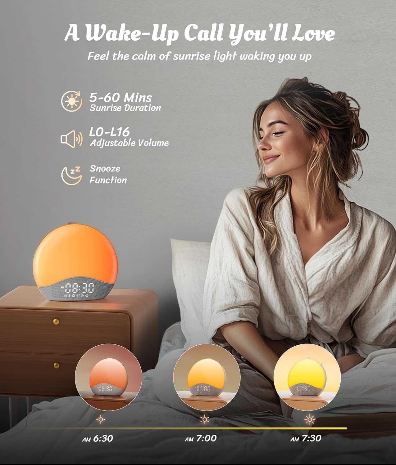 Будилник ecozy Sunrise