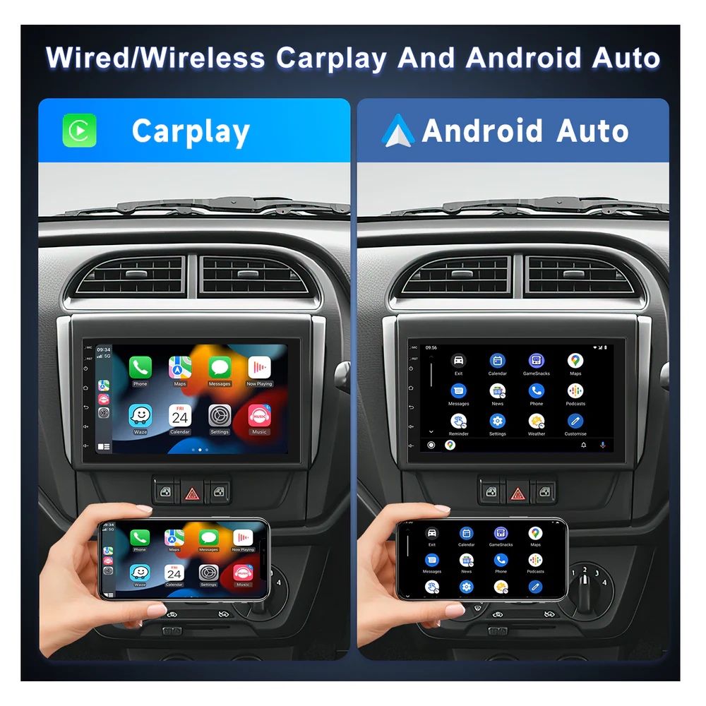 Универсална 7”Android мултимедия 2RAM/64ROM CARPLAY ANDROIDAUTO