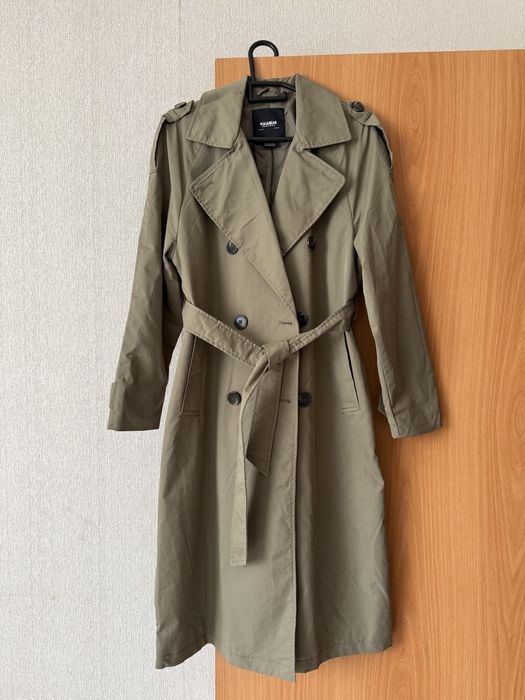 Тренч Pull&bear, цвет хаки