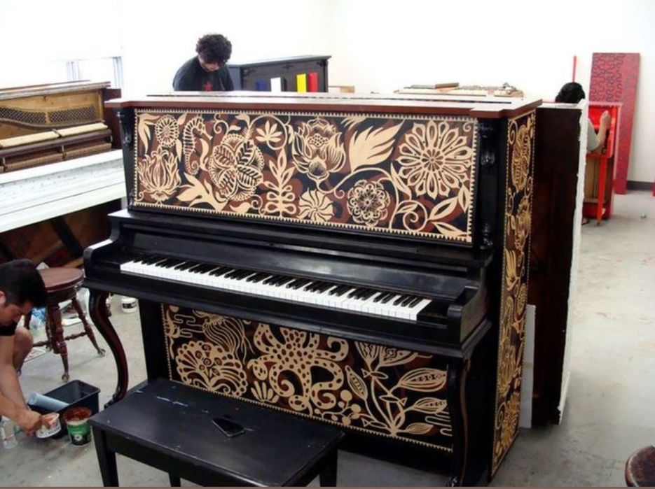 Пианино рестоврация покраска Арт