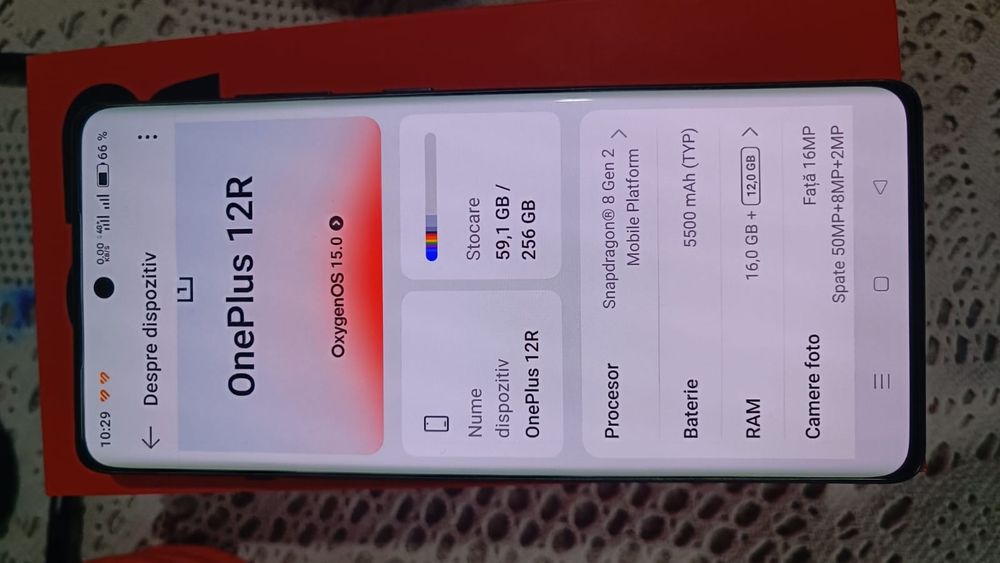 Oneplus 12R 16 GB RAM 256 memorie