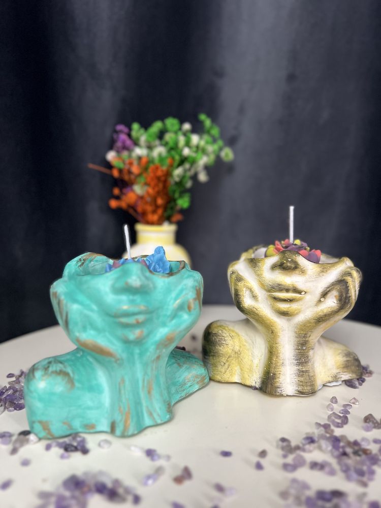 Ideal cadouri/ marturii nunta -vaza / lumanare /ceramica sau ipsos