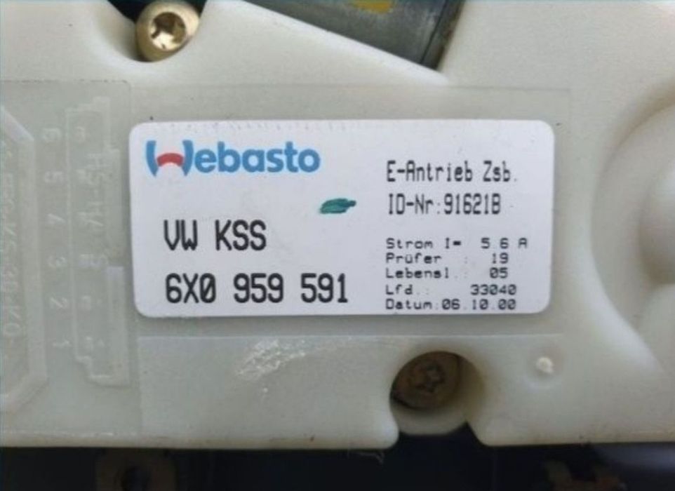 Motoraș trapa 6X0 959 591 Skoda Octavia 1 Volkswagen Seat audi