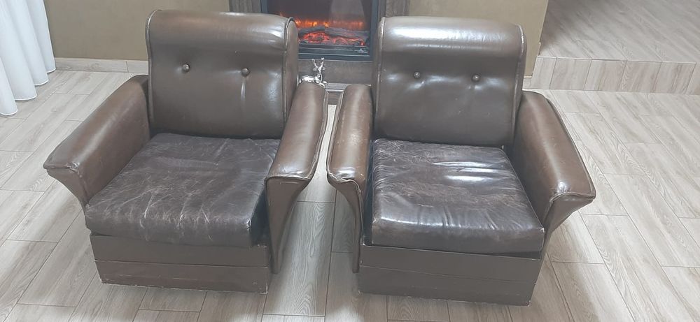 Fotolii de piele maro