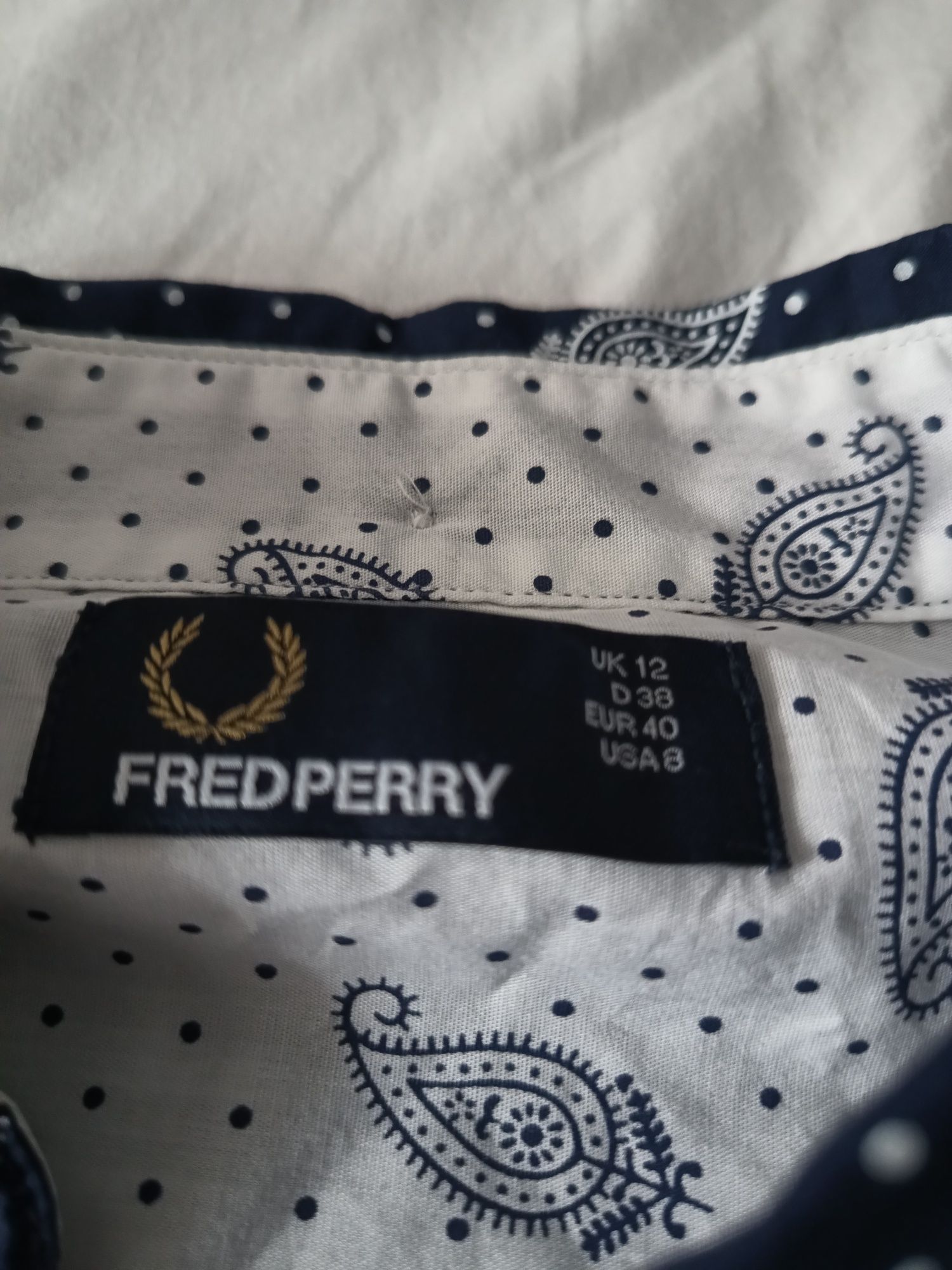 Rochie cămașă FRED PERRY - mărimea uk12 - GRATUİT platforme piele