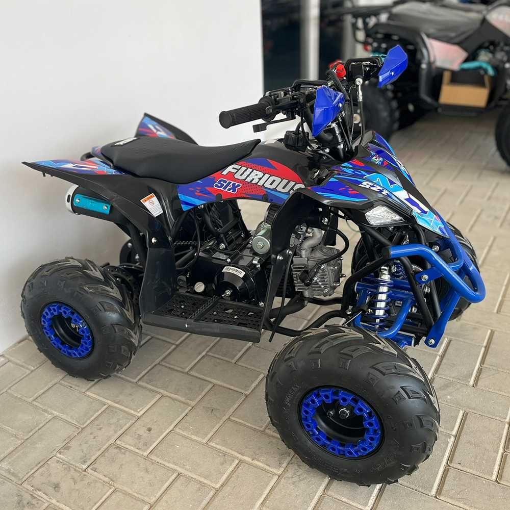 Atv 125cc NCX Furious Six Sport 6" 4T benzina negru/albastru