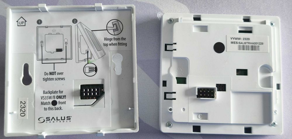 Termostat  neprogramabil SALUS - VS35W (montaj în doză)