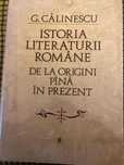 Vand Istoria literaturii romane, George Calinescu