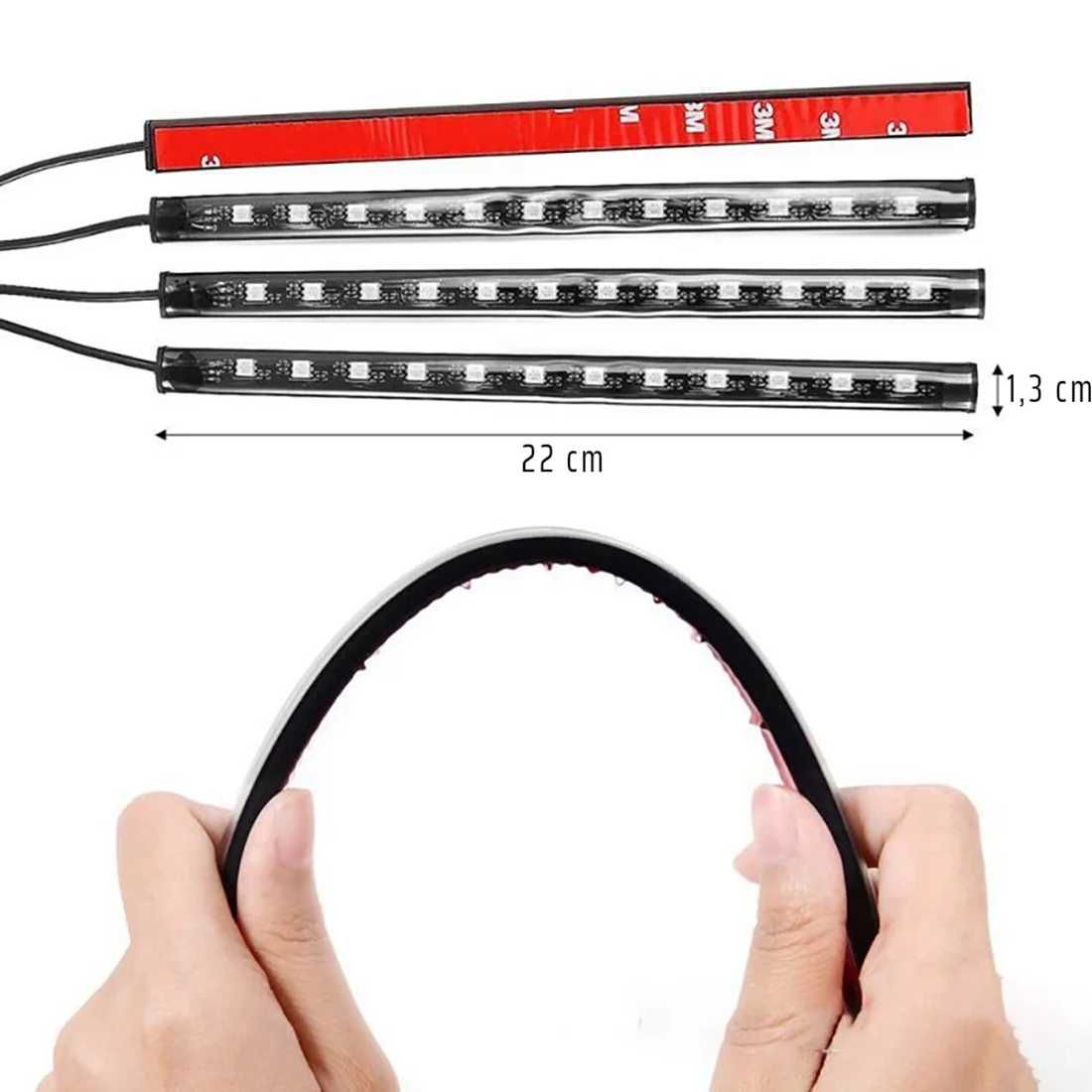 Интериорно 48 LED амбиентно осветление за автомобил 12V.