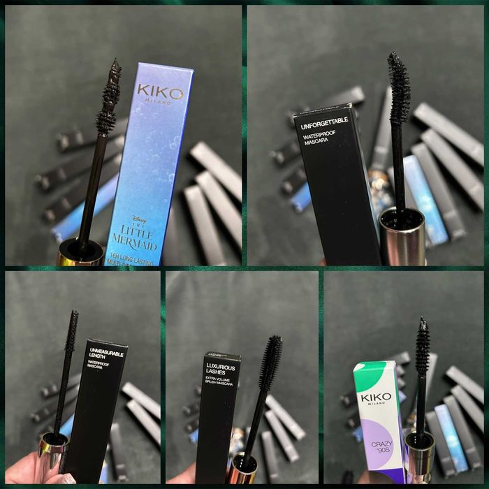 Kiko  Milano mascara,, pretul este pentru cele 5 din prima poza