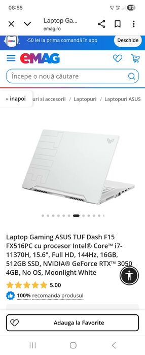 Laptop Asus Tuf F15 sau schimb cu ps5 sau pc gaming