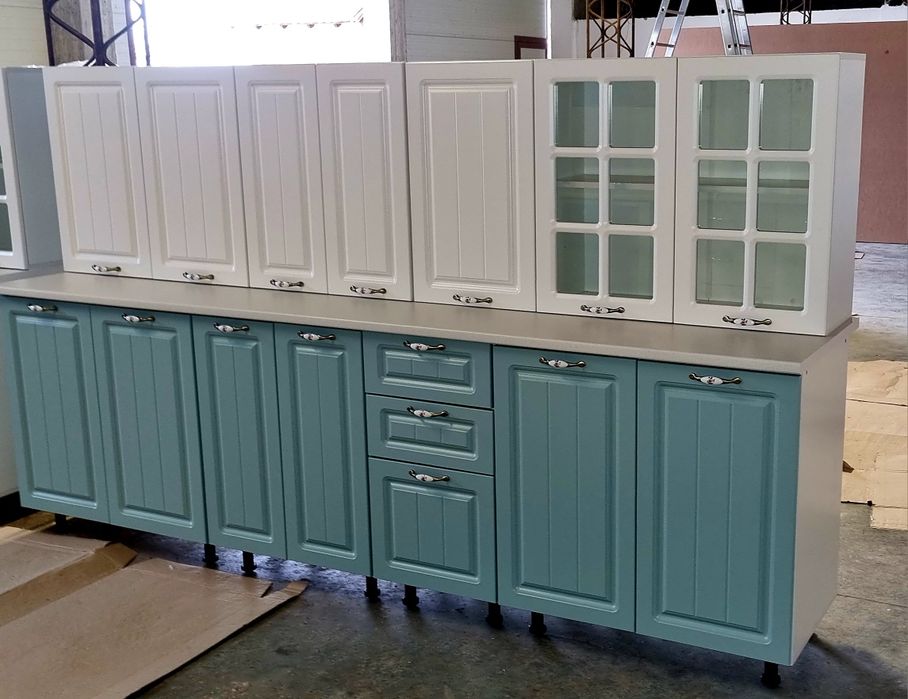 Mobila de bucatarie noua cu fronturi mdf in 2 culori, SOFT close