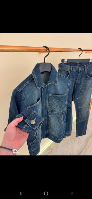 Compleu Louis Vuitton Workwear Carpenter jacheta si blugi
