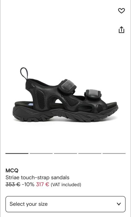 Sandale Alexander McQueen MCQ originale