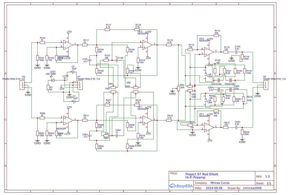 [2]PCB Cablaj  preamplificator corector Rod Eliot project 97