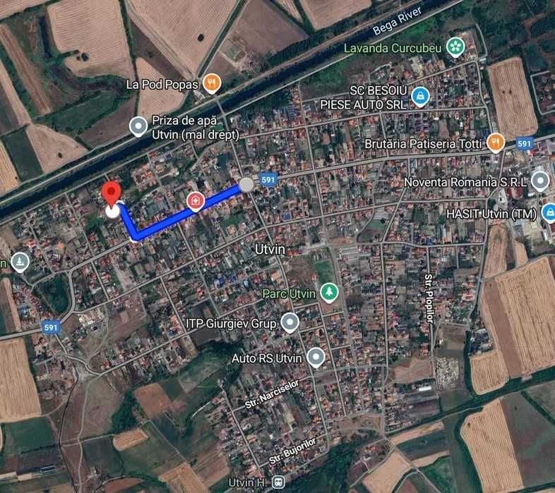 Duplex parter,115mp util,in Utvin,pozitie centrala,toate utilitatile