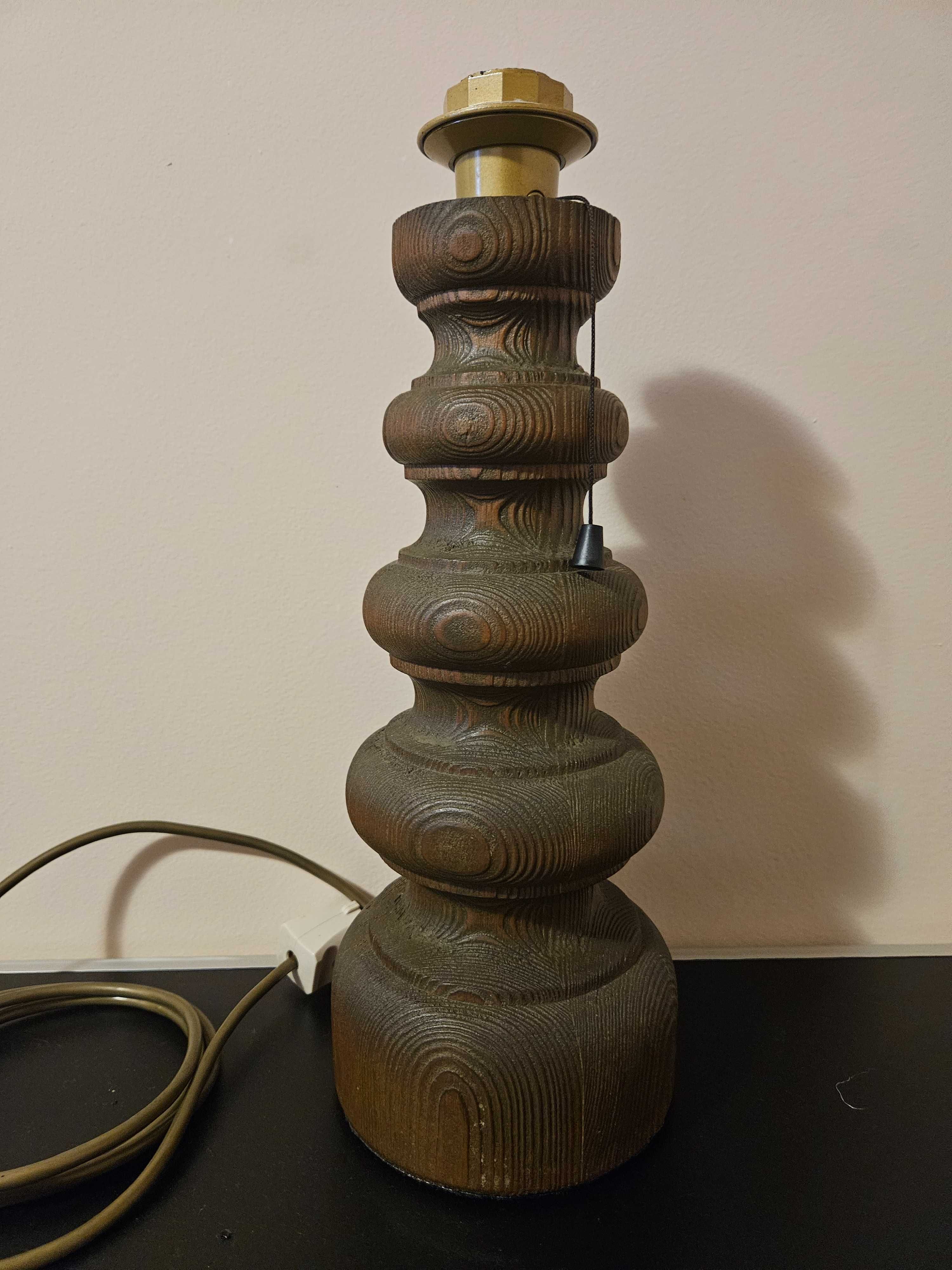 Picior de lampa din lemn 35 cm