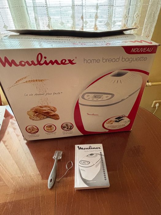 Хлебопекарна Moulinex Home Bread Baguette, 1600 W, 1.5 кг, 16 програми