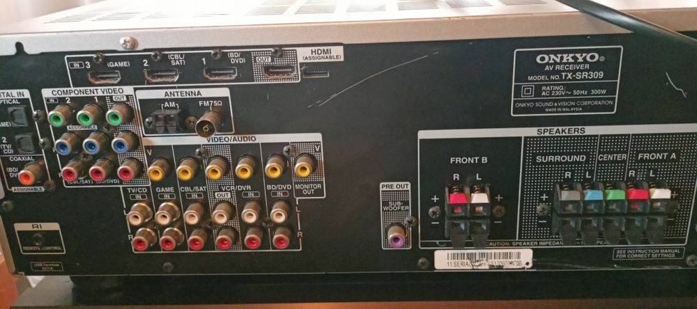 Vand receiver Onkyo TX-SR309 (5.1)