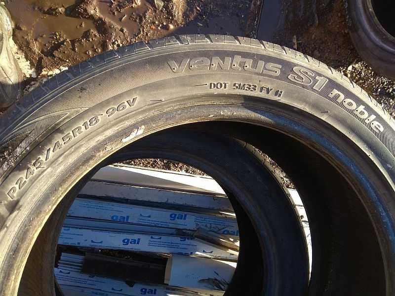 Шины 245/45 R18 - "Hankook Ventus S1 noble" (Корея), летние.