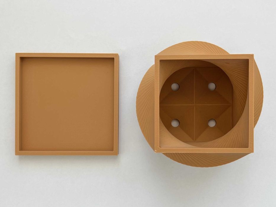 Kit ghiveci printat 3D cu suculente - set de plantat