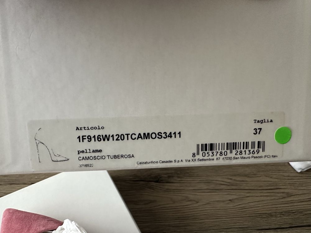 Casadei blade розови нюд обувки на висок ток