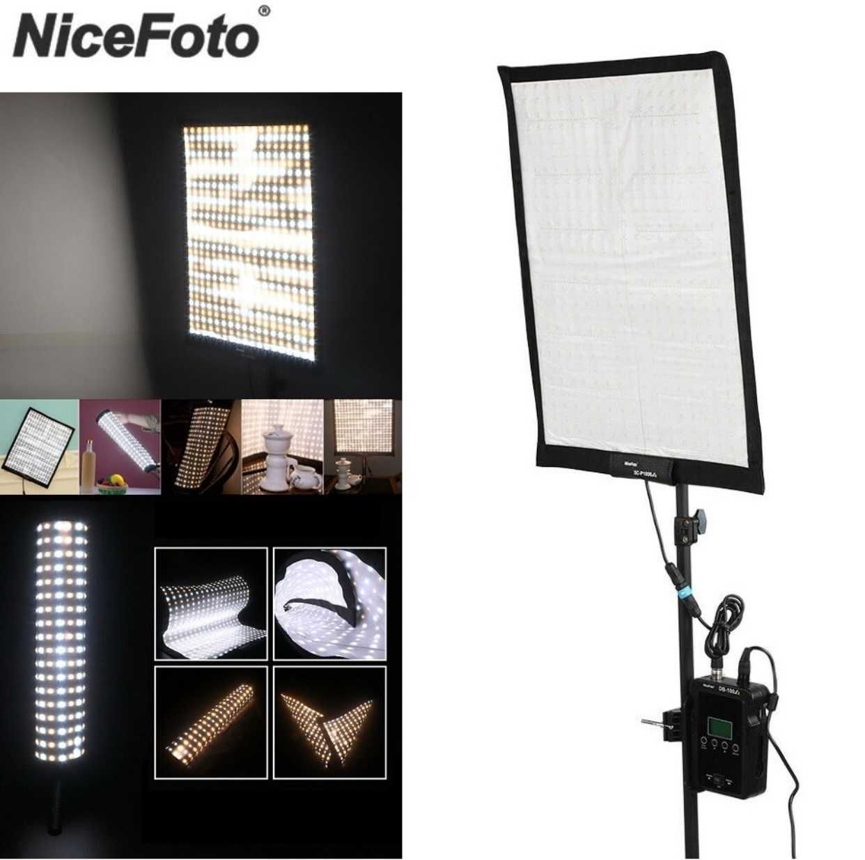 Roll Flex LED video light NiceFoto SC-P1000A 100W 3200K-5600K Bicolora
