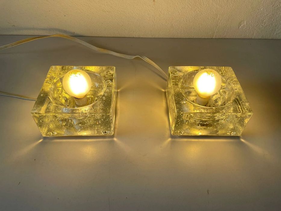 lampi lampa aplica spoturi perete tavan MÜLLER & ZIMMER cristal 1970