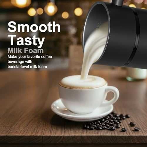 Нов Уред за разпенване затопляне на мляко Млечна пяна за секунди Кафе