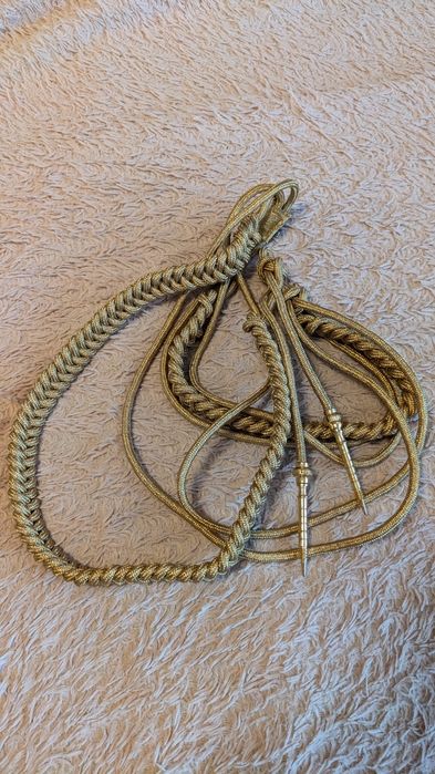 Аксельбант парадный, новый, с двумя подвесами