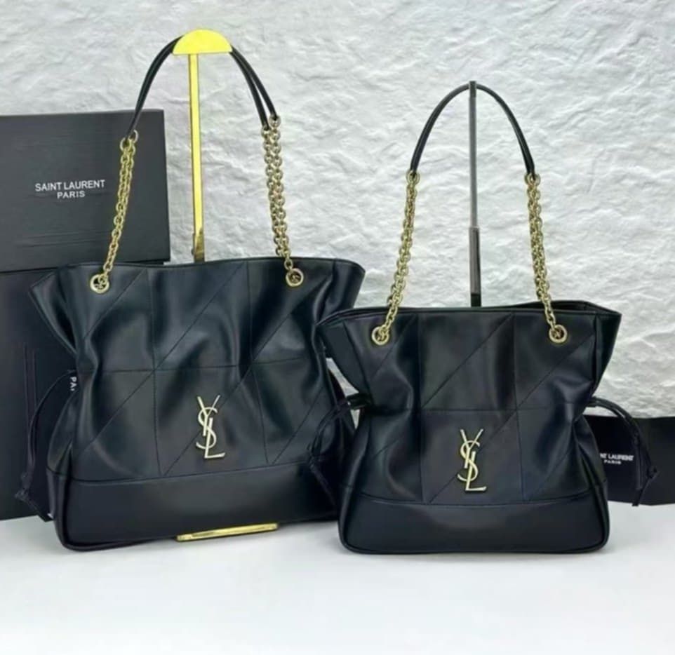 налична дамска чанта ysl* естествена кожа -2 размера