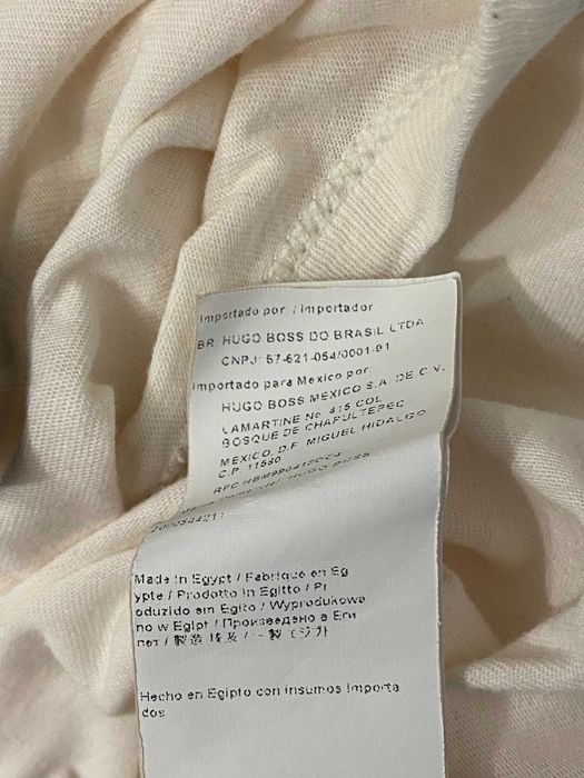 Tricou Hugo Boss alb ivory S barbati