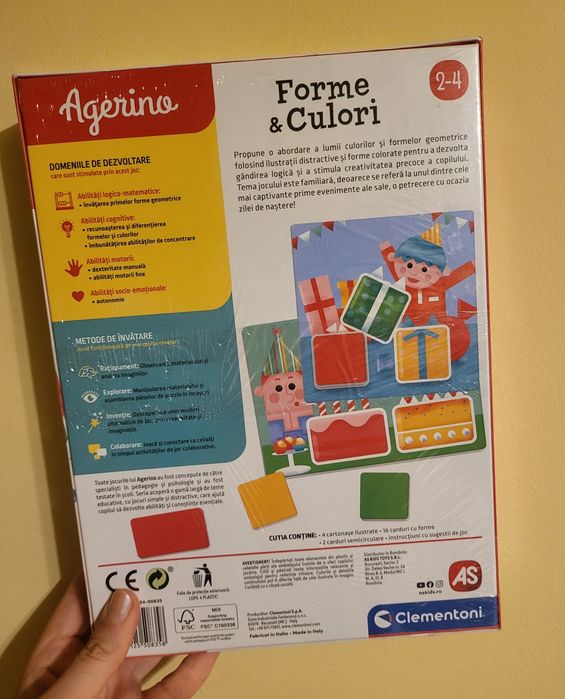Joc sigilat Agerino "Forme si culor"