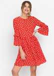 Rochie rosie cu buline
