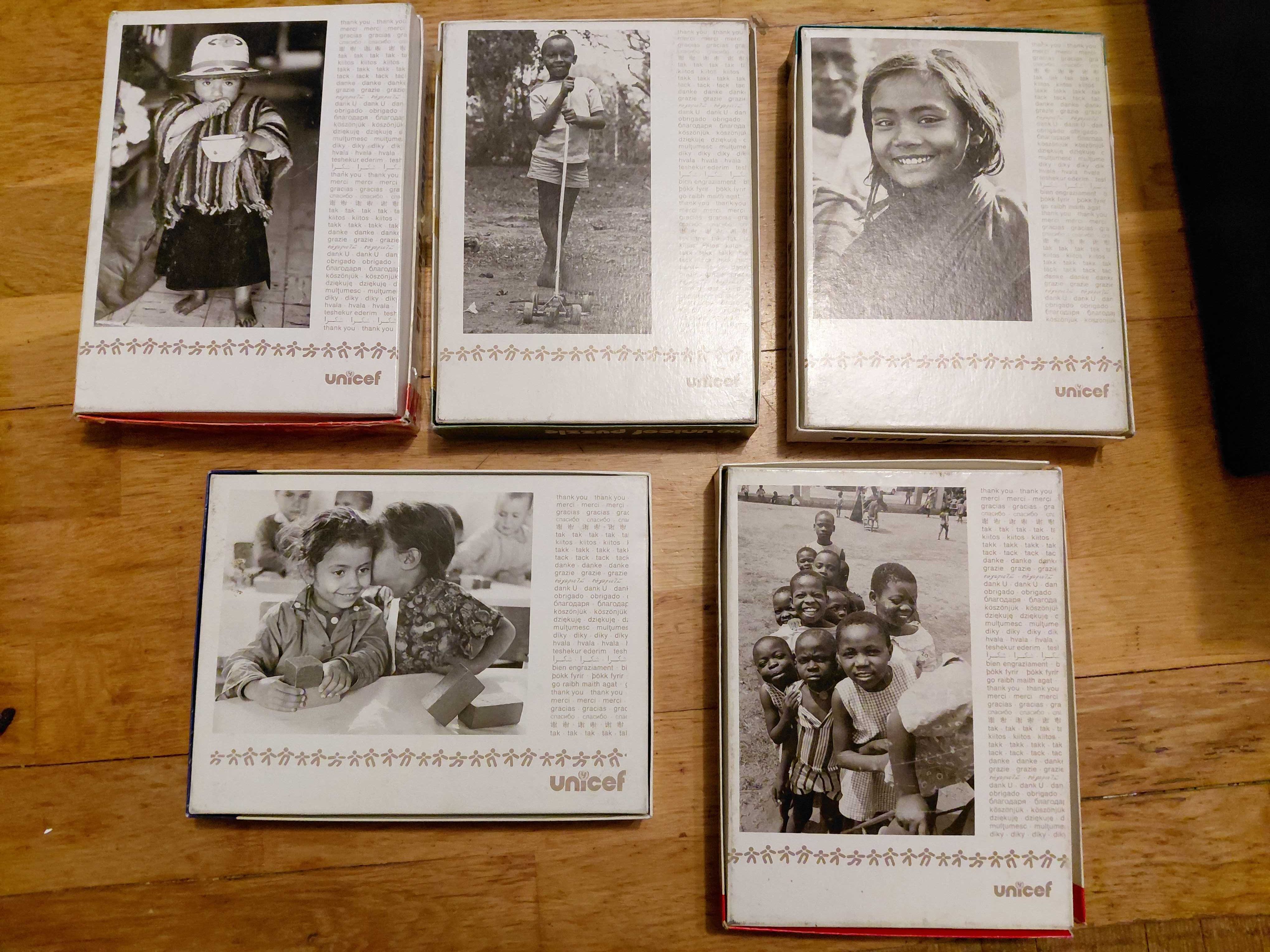 Unicef puzzle - Колекционерски пъзели - 5 бр.