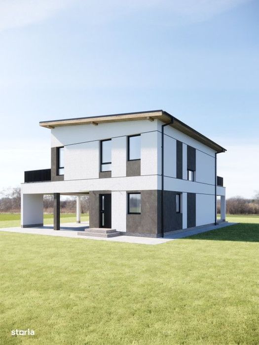 Vanzare- Casa P+1, seminifinisata interior si finisata exterior, 119Mp