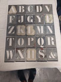 Шаблони на букви за боядисване-метални.