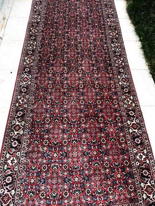 Superb covor persan/traversa-Bidjar-lana-matase-manual-Franta