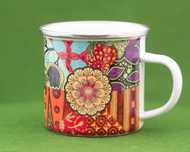Емайлирано канче "Flower Power"