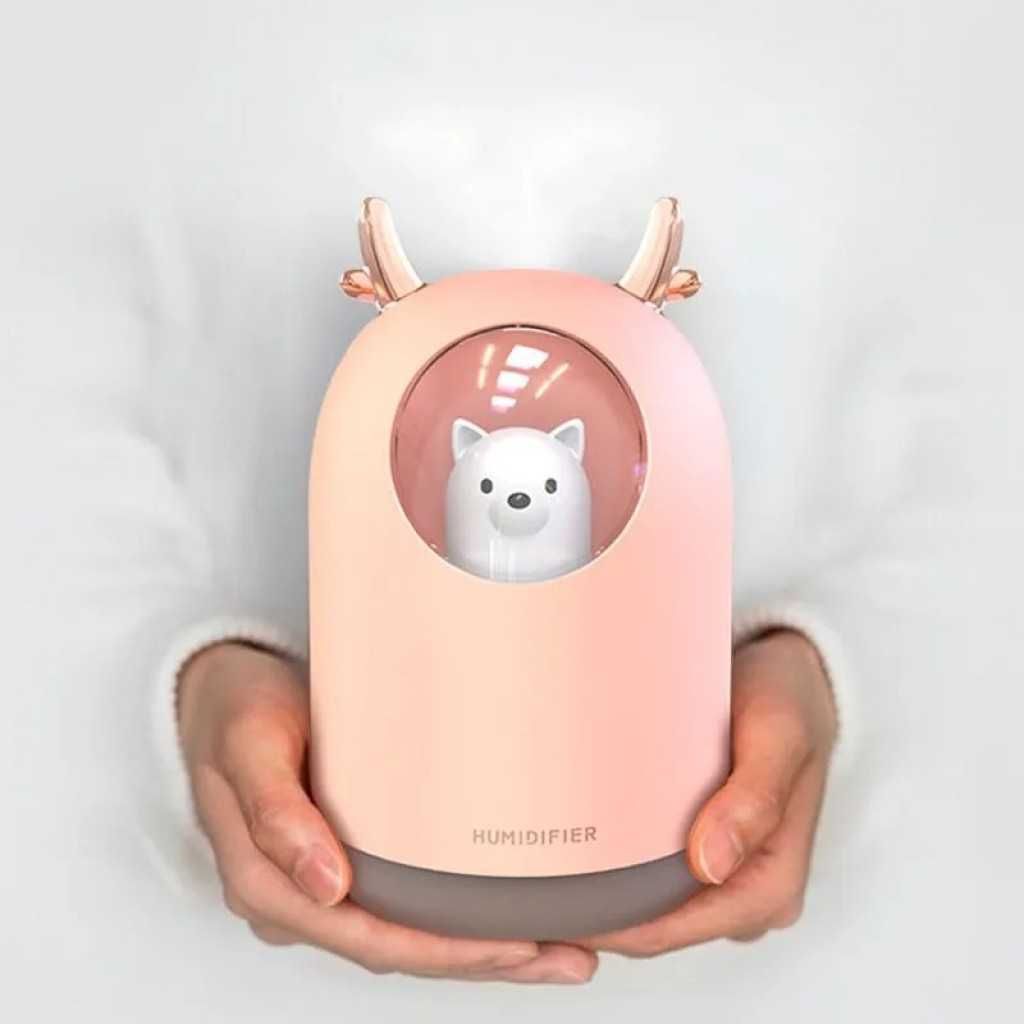 Ултразвуков Арома Дифузер Cute bear, Овлажнител на въздуха, 300ml