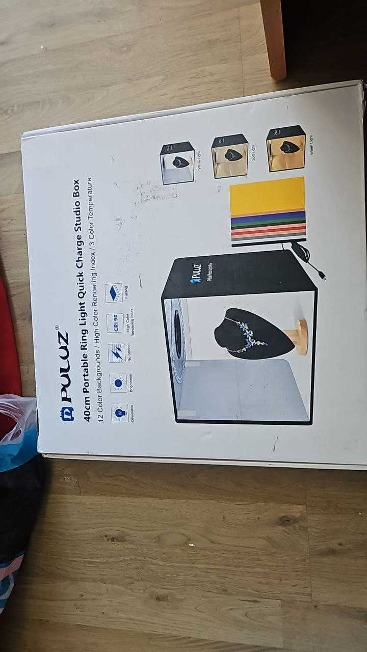 PULUZ 40 x 40 см фотокутия, лайтбокс за продуктова фотография