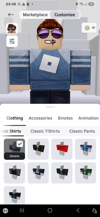 Роблокс аккаунт с 41 робуксом